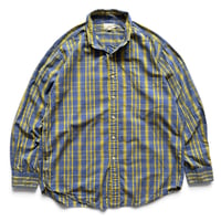 90's J.CREW / Plaid B.D.Shirt / L / Used
