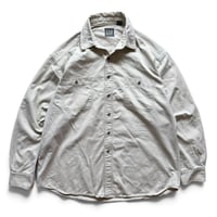 00's GAP / 2Pocketed Work Shirt / Natural XL / Used