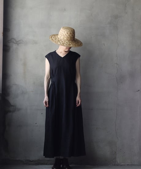 cavane キャヴァネ / Sleeveless Dress linen100ワンピース / ca-26089