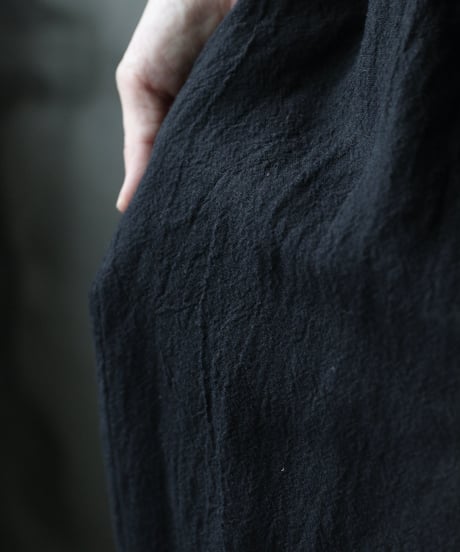 cavane キャヴァネ / Volume Wide Pants with Belt Linen100パンツ/ ca-26132