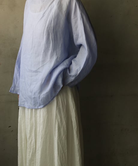 cavane キャヴァネ / Tunic long-sleeve Linen100シャツ / ca-26101