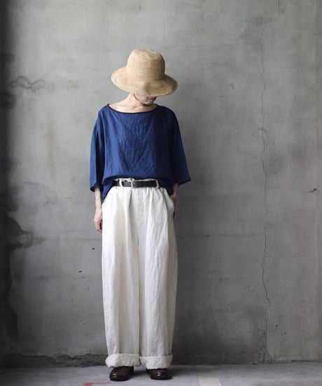cavane キャヴァネ / Tunic half-sleeve Linen100シャツ / ca-26084