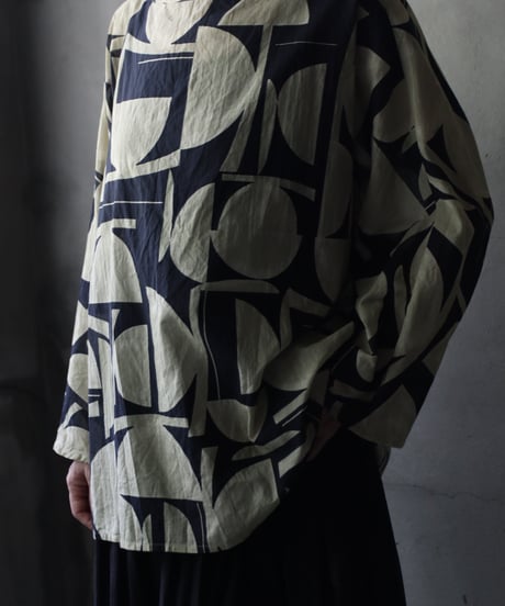 cavane キャヴァネ / Tunic long-sleeve Cotton100シャツ / ca-26119