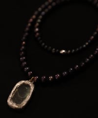 Atelier Inscrire アトリエ インスクリール / DAUCUS NECKLACE INK-HUED PEARLSネックレス / At-26022
