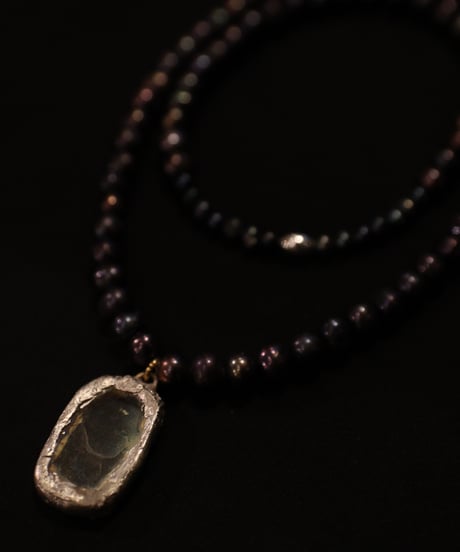 Atelier Inscrire アトリエ インスクリール / DAUCUS NECKLACE INK-HUED PEARLSネックレス / At-26022