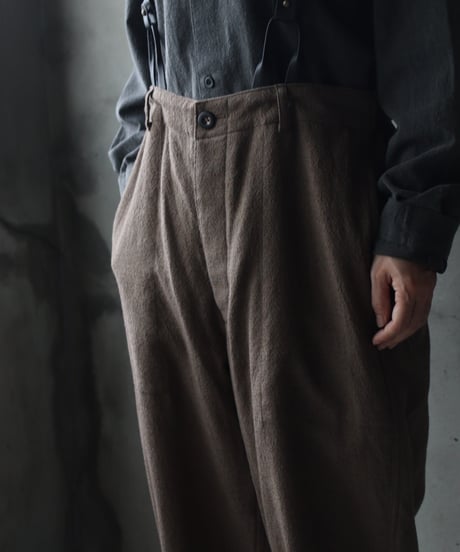 cavane キャヴァネ / Over pants with suspendersパンツ / ca-24213A