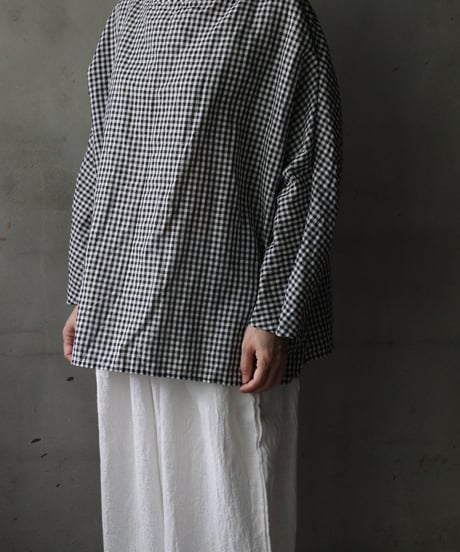 cavane キャヴァネ / Tunic long-sleeve hemp/cotton100シャツ / ca-26138