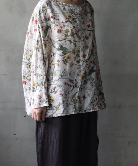 cavane キャヴァネ / Tunic long-sleeve linen100シャツ / ca-26139