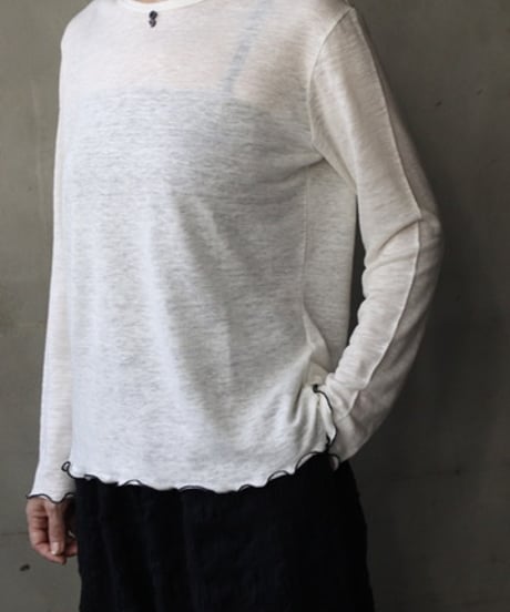 cavane キャヴァネ / Crew-Neck Merrow finish / ca-26149