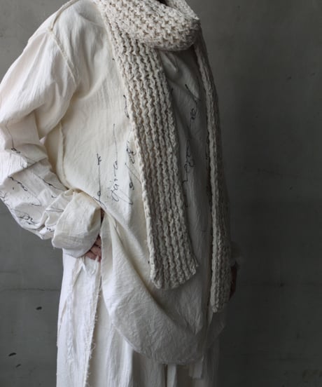 Cavalier Meiko Takahashi / Natural fabric scarf / Thick / Me-26005