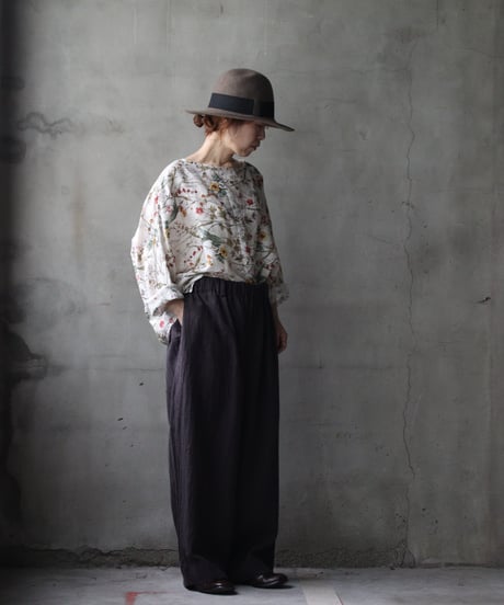 cavane キャヴァネ / Tunic long-sleeve linen100シャツ / ca-26139