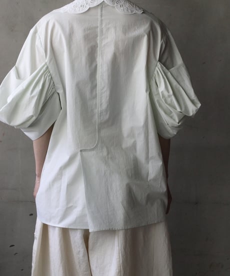 NATIVE VILLAGE ネイティブヴィレッジ / No.5 Simple longing 刺繍ギャザースリーブブラウス/ na-26023