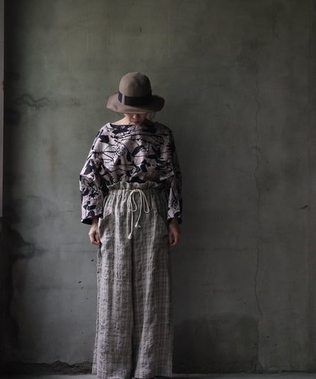 cavane キャヴァネ / Side-Pocket wide pants cotton/wool100パンツ / ca-26143