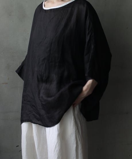 cavane キャヴァネ / Tunic half-sleeve Linen100シャツ / ca-26085