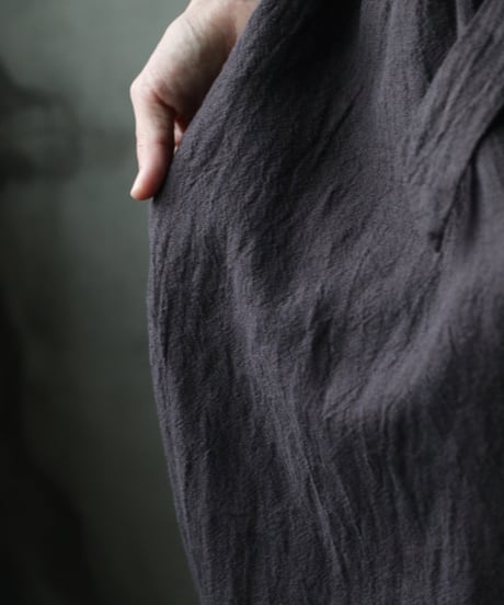 cavane キャヴァネ / Volume Wide Pants with Belt Linen100パンツ/ ca-26134