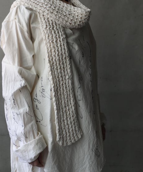 Cavalier Meiko Takahashi / Natural fabric scarf / Thick / Me-26005