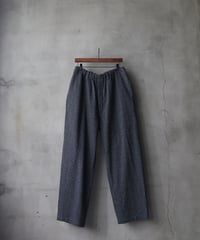 klauseクロイゼ / Organic Cotton Tweed Loose Fitting Tapered Trousers"Wide"no2/ kla-26067