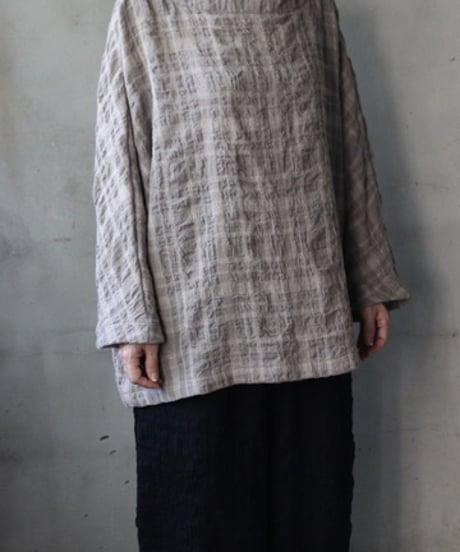 cavane キャヴァネ / Tunic long-sleeve wool&cotton100シャツ / ca-26146