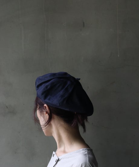Au Vrai Chicオーブライシック/ BERET DENIM COTTON帽子 / Au-26001