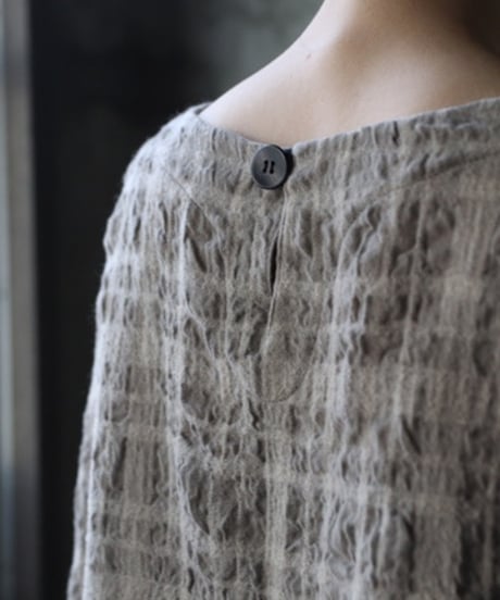 cavane キャヴァネ / Tunic long-sleeve wool&cotton100シャツ / ca-26146