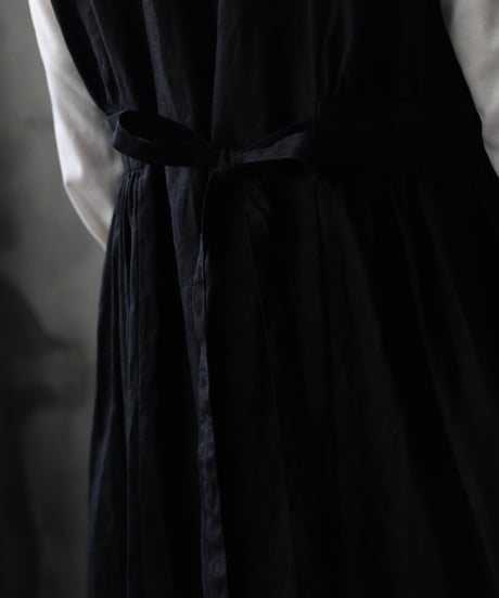 cavane キャヴァネ / Gathered dressⅡ Linen100ワンピース / ca-26166