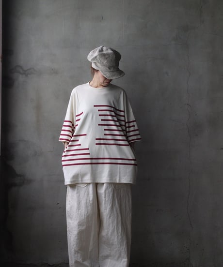 Dulcamaraドゥルカマラ / グリッチボーダーT UNISEX / dl-26015(D226-T1279)