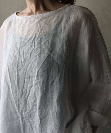 cavane キャヴァネ / Tunic long-sleeve Linen100シャツ / ca-26102