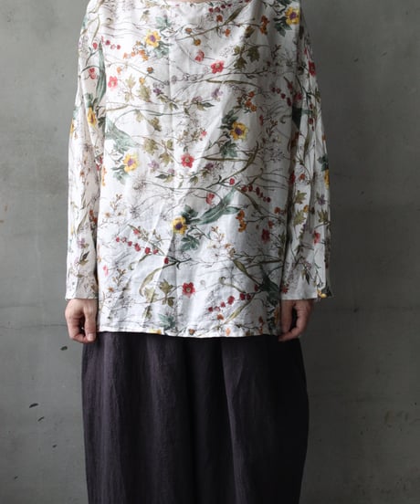 cavane キャヴァネ / Tunic long-sleeve linen100シャツ / ca-26139