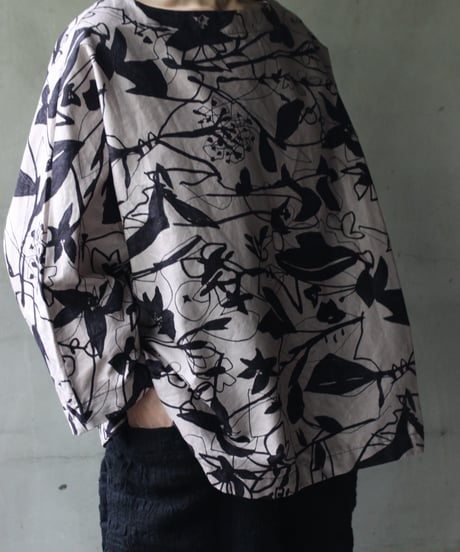 cavane キャヴァネ / Tunic long-sleeve Cotton100シャツ / ca-26144