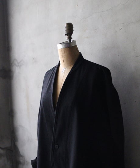 klauseクロイゼ / Shetland Wool Herringbone Gown Middle Length  / kla-26065