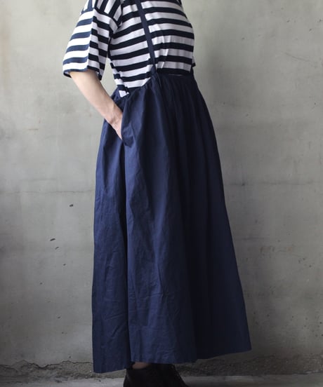 cavane キャヴァネ / Jumper skirt Cotton/Linen100スカート/ ca-26129