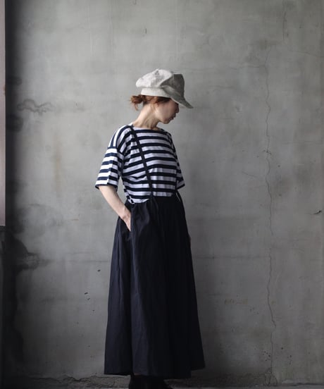 cavane キャヴァネ / Jumper skirt Cotton/Linen100スカート/ ca-26128
