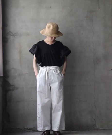 cavane キャヴァネ / Ruffled sleevesTシャツ / ca-26125