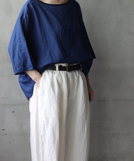 cavane キャヴァネ / Tunic half-sleeve Linen100シャツ / ca-26084