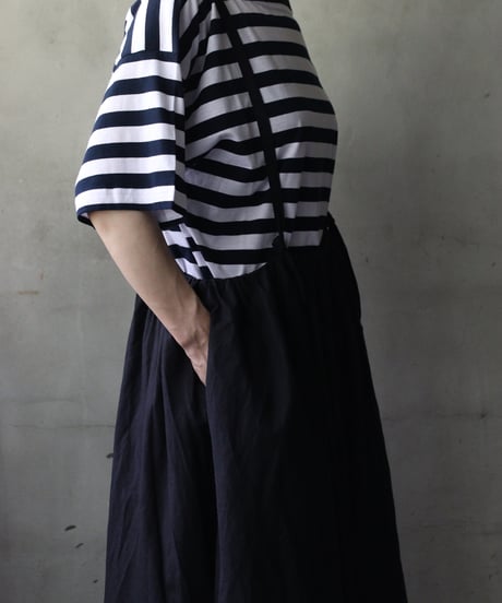 cavane キャヴァネ / Jumper skirt Cotton/Linen100スカート/ ca-26128