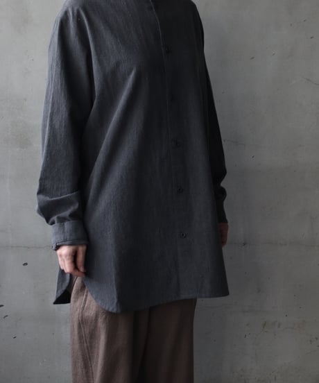 cavane キャヴァネ / Collarless Shirt シャツ / ca-23144A