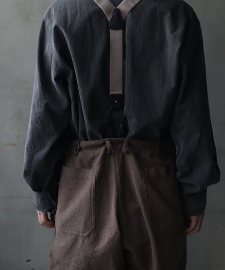cavane キャヴァネ / Over pants with suspendersパンツ / ca-24213A