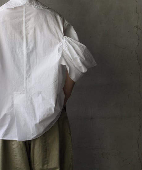 NATIVE VILLAGE ネイティブヴィレッジ / No.5 Simple longing 刺繍ギャザースリーブブラウス/ na-26022