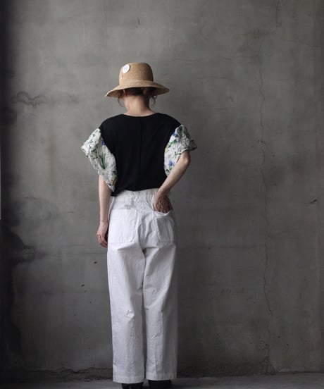 cavane キャヴァネ / Ruffled sleevesTシャツ / ca-26124