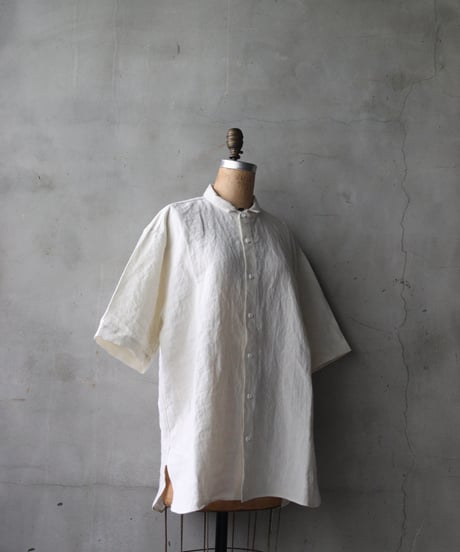 klauseクロイゼ / 天日干しリネンS-S O.P.C Regular Shirt/ kla-26037