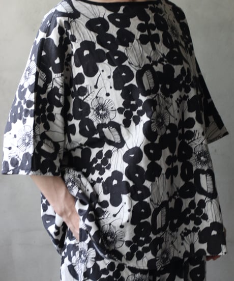 cavane キャヴァネ / Tunic half-sleeve Cotton/Linen100シャツ / ca-26112