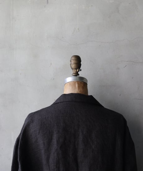 klauseクロイゼ / French Linen Glen Check Tailored Jacketジャケット/ kla-26045