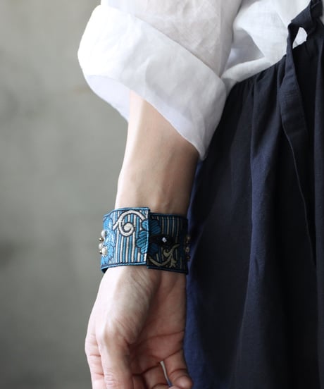 cavane キャヴァネ / Vintage Fabric Braceletブレスレット / ca-26154