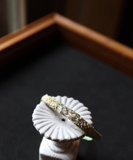 Antonia Rossi (Antomoon)/ Artisan Embroidered bracelets in vintage silkブレスレット / An-26033