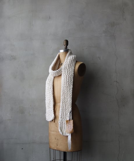 Cavalier Meiko Takahashi / Natural fabric scarf / Thick / Me-26005