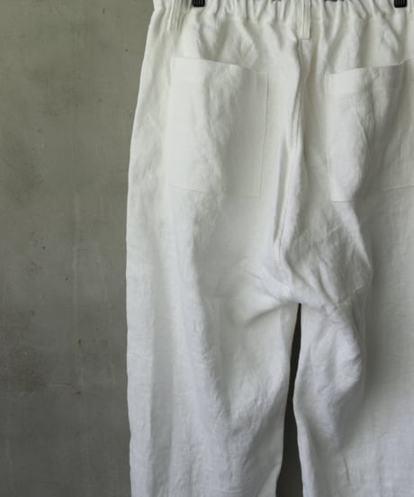 klauseクロイゼ / Belarus linen Loose Fitting Tapered Trousers"Wide"no2 (綾織/中厚手）/ kla-26049