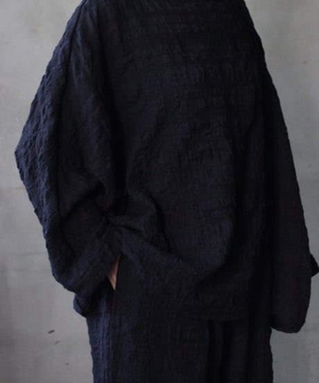 cavane キャヴァネ / Tunic long-sleeve wool&cotton100シャツ / ca-26145