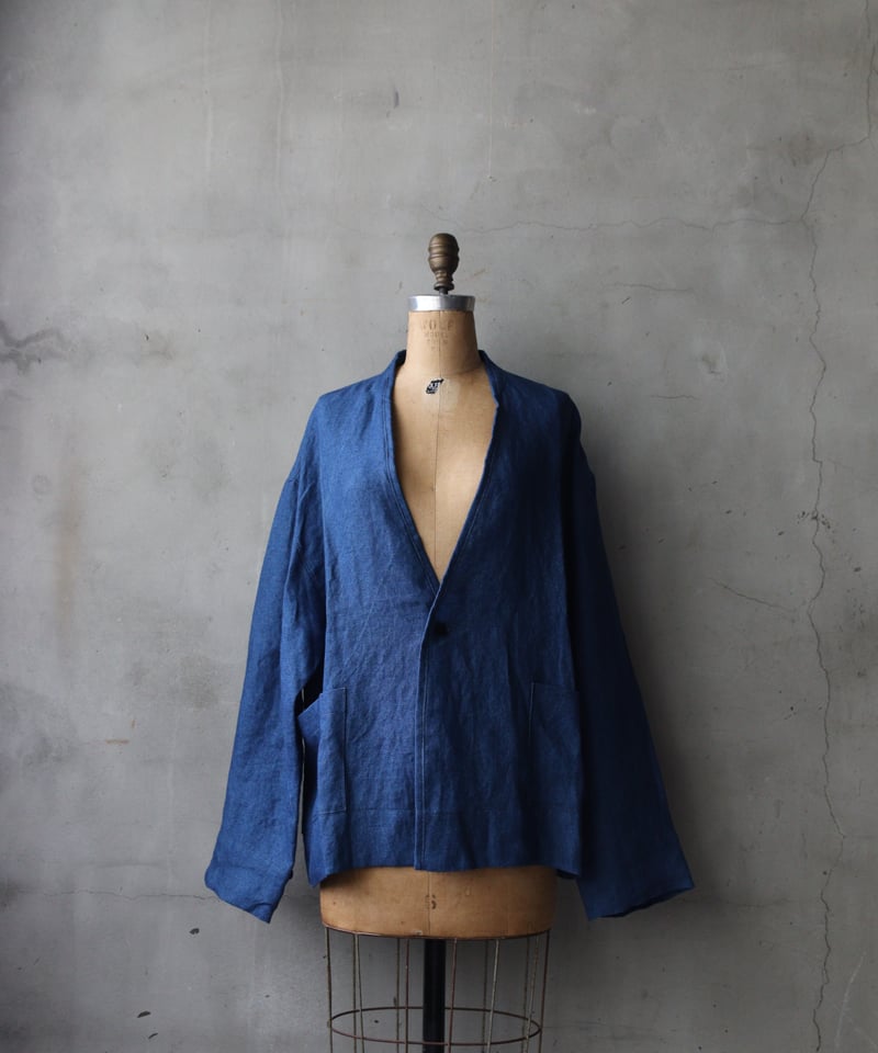 klauseクロイゼ / リネン厚手キャンバスLinen Gown Short / kla-2