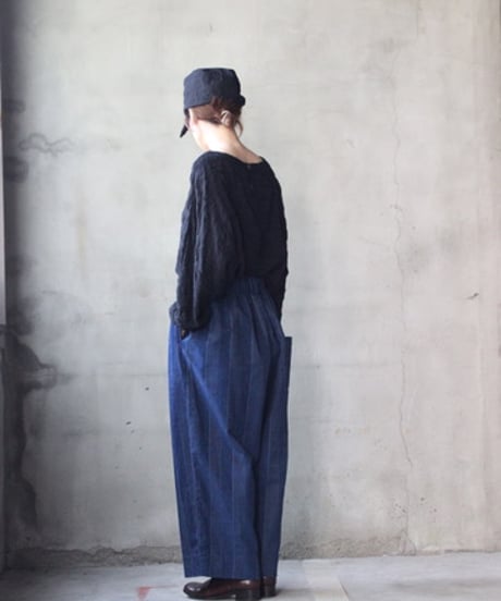 cavane キャヴァネ / Wide TrousersⅡ ST-Denim パンツ/ ca-26148