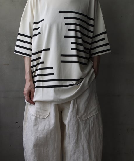Dulcamaraドゥルカマラ / グリッチボーダーT UNISEX / dl-26014(D226-T1279)